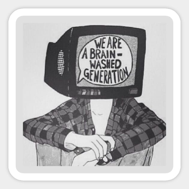 we brainwashed Sticker by ilustrators